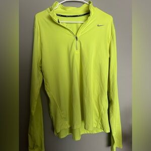 Nike Dri-FIT Neon Yellow Running Top